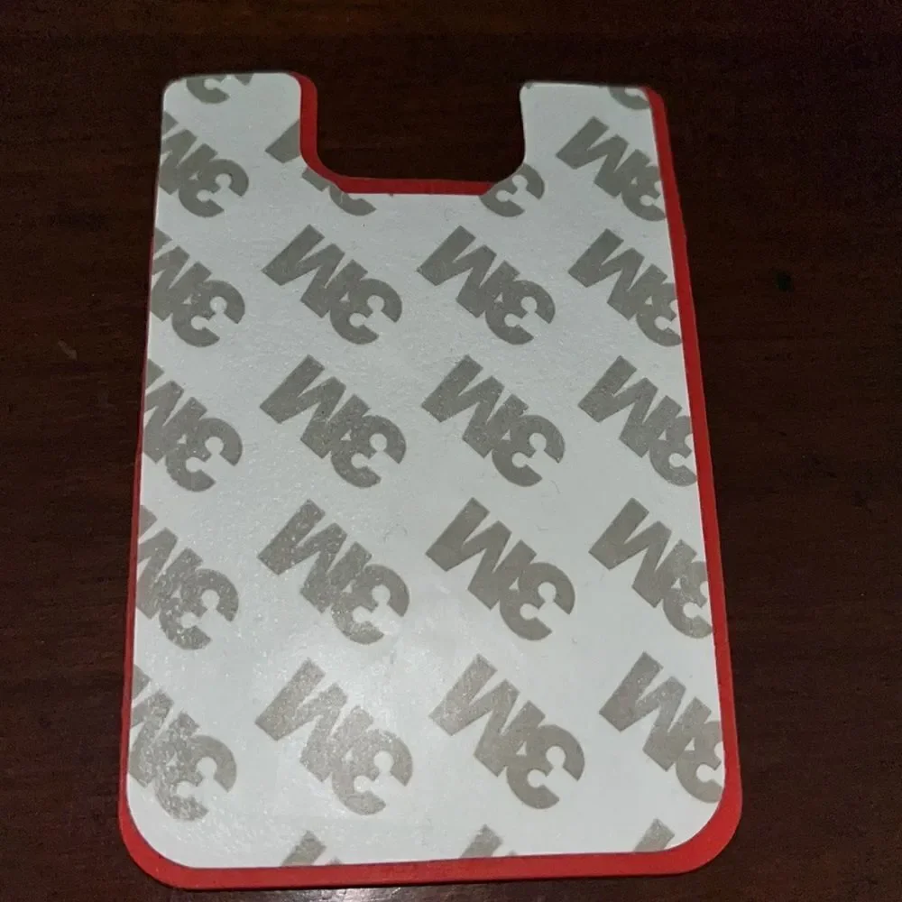 Red NC state Wolfpack Cell Phone Credit Card Holder to stick to the back